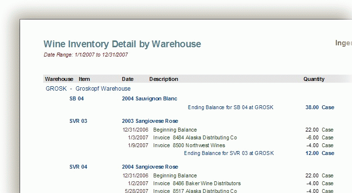 rep inv warehouse